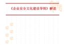 《企業安全文化建設導則》解讀