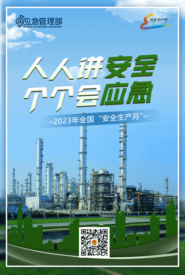 “人人講安全、個個會應急”動態主題海報