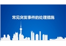 常見(jiàn)突發(fā)事件的應(yīng)對(duì)與處理