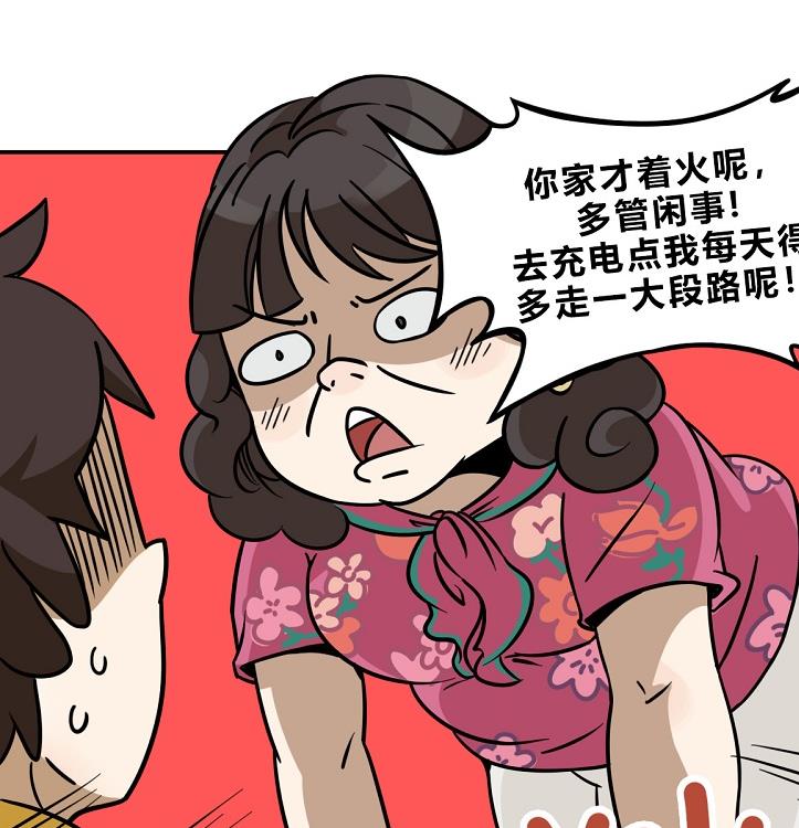 漫畫：電動車充電導致火災