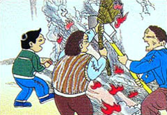 中小學生火災自救安全漫畫