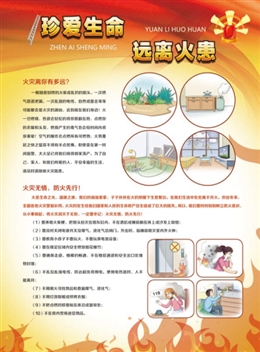 珍愛生命，遠離火患；火場逃生，絕處逢生。